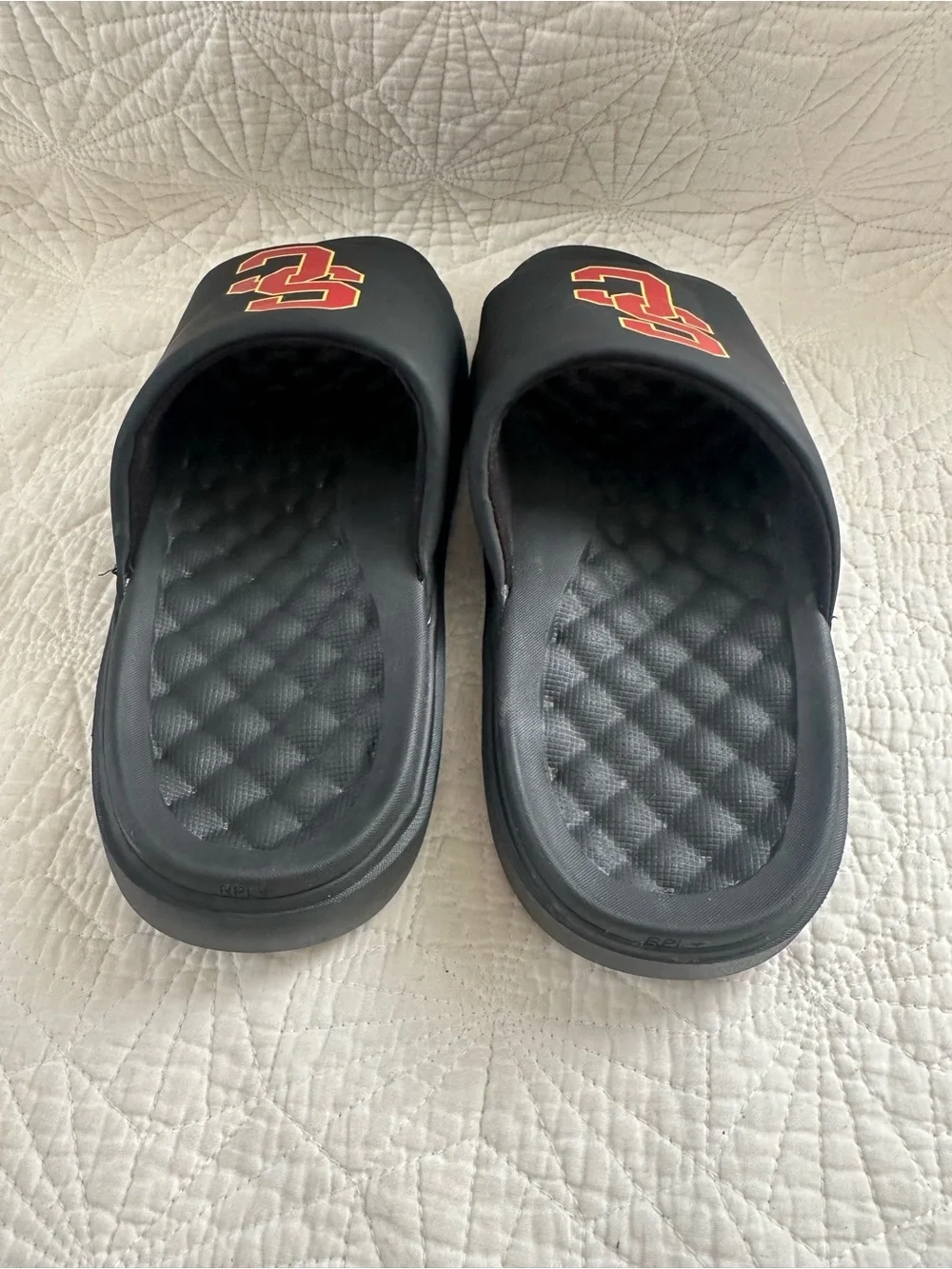 USC Trojans ISlide Unisex Primary Motive Slide Sandals in Color Black Size 10